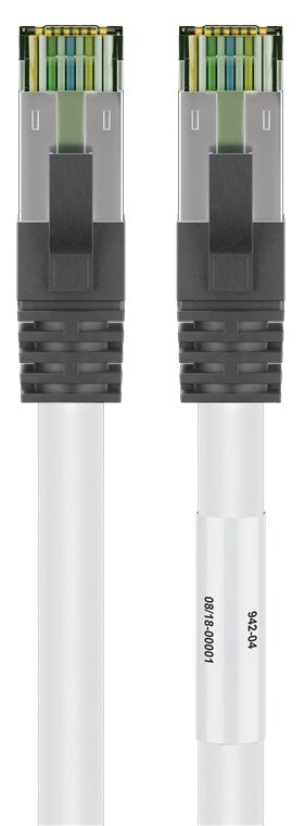 RJ45 (CAT 6A, 500 MHz) netwerkkabel met CAT 8.1 S/FTP raw kabel, OFC - Goobay