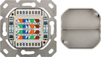 CAT 6 universele wandcontactdoos incl. frame voor opbouwmontage