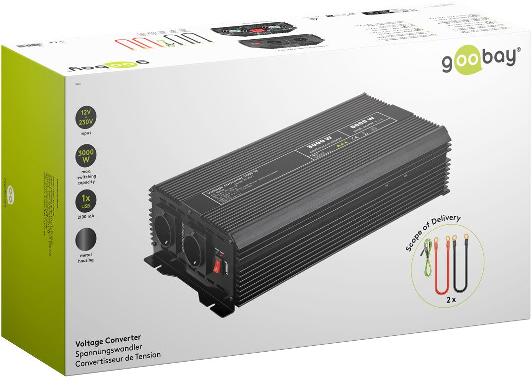 Spanningsomvormer DC/AC USB