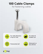 Kabelklemmen, 100 stuks