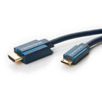 Clicktronic Mini-HDMI-adapterkabel met ethernet - 4K/60 Hz 18 Gbit/s
