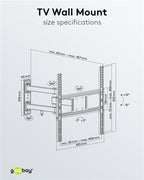 TV Muurbeugel Full Motion – Geschikt voor 32 t/m 55 inch – Zwart (M)