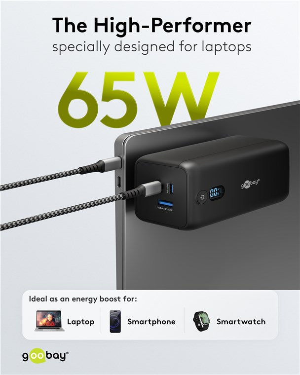 Laptop Powerbank 20.000 mAh Snellader