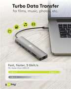 Slimme 8-Poorts USB-C™ Hub met HDMI™ en RJ45 – 5 Gbit/s