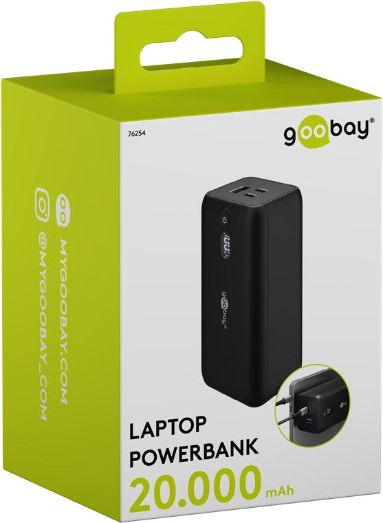 Laptop Powerbank 20.000 mAh Snellader