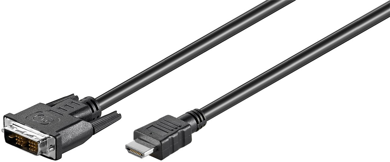DVI‑D/HDMI™‑kabel, vernikkeld