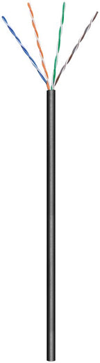 CAT 5e outdoor netwerkkabel, U/UTP, zwart