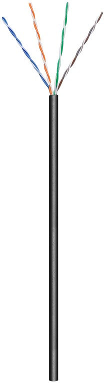 CAT 5e outdoor netwerkkabel, U/UTP, zwart
