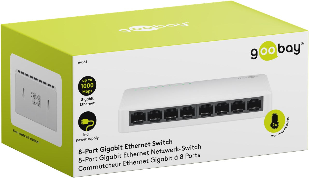 8-Poorts Gigabit Ethernet Switch