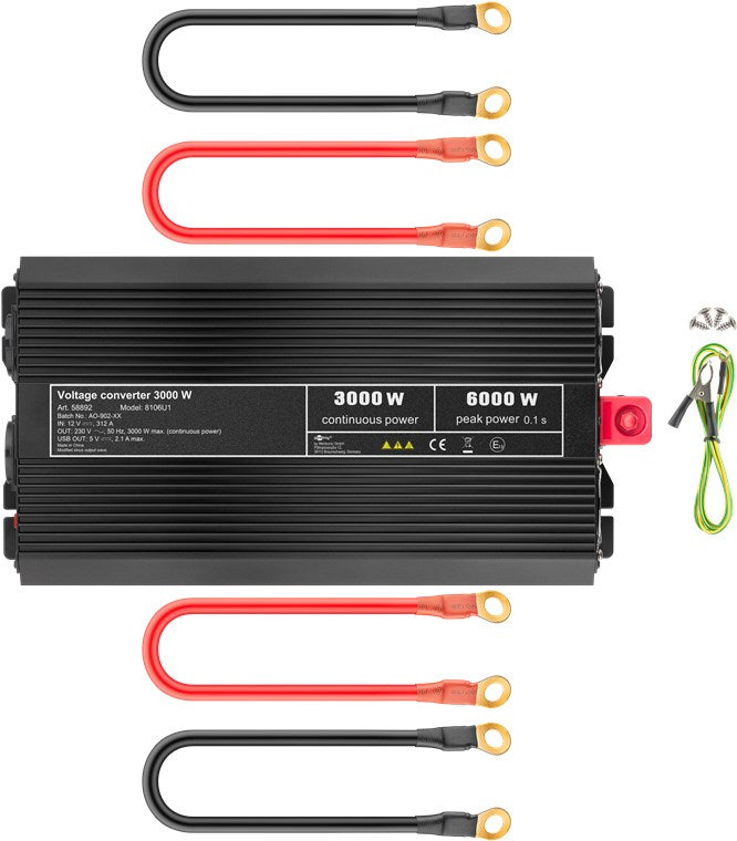 Spanningsomvormer DC/AC USB