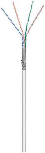 CAT 5e Netwerkkabel, SF/UTP, 100m, grijs, CU, AWG 26/7 (stranded)