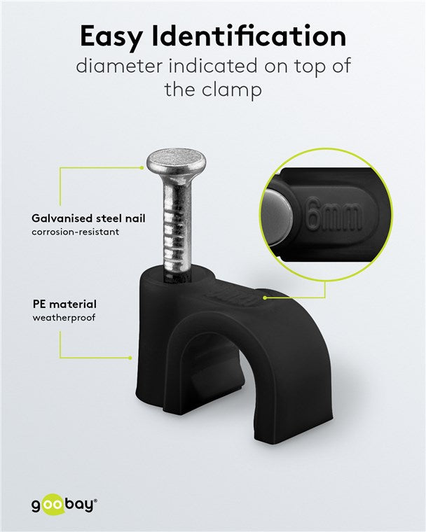 Kabelklemmen, 100 stuks