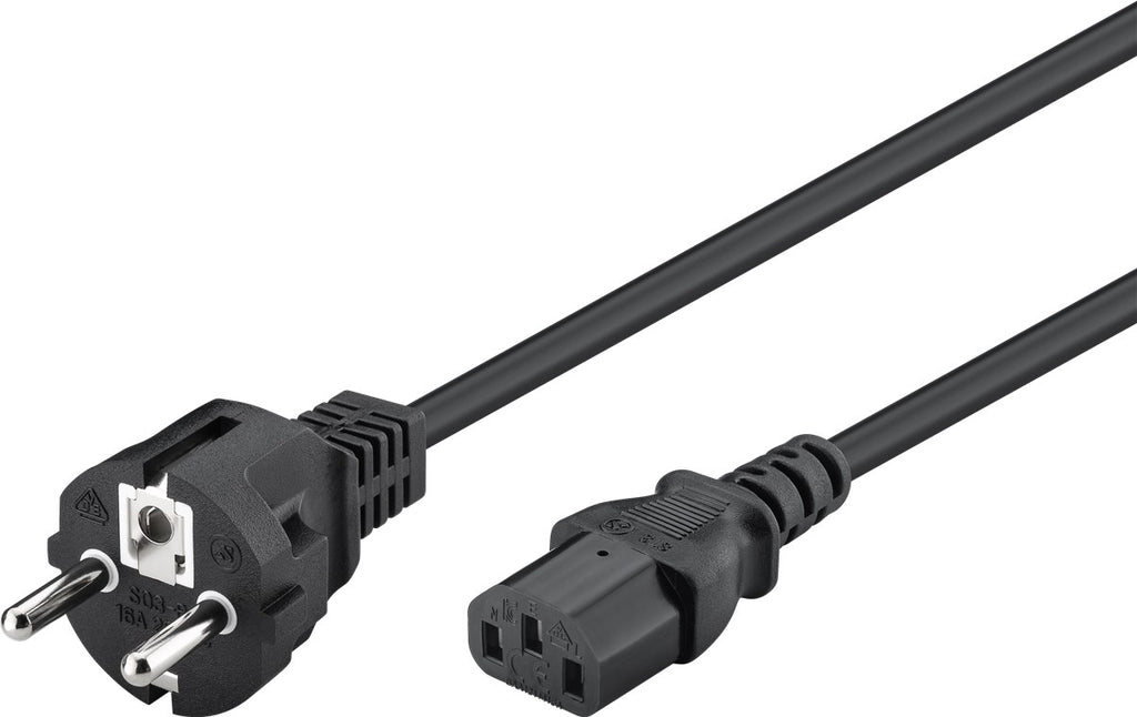 Goobay Stroomkabel IEC | Zwart