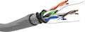 CAT 5e Netwerkkabel, SF/UTP, 100m, grijs, CU, AWG 26/7 (stranded)