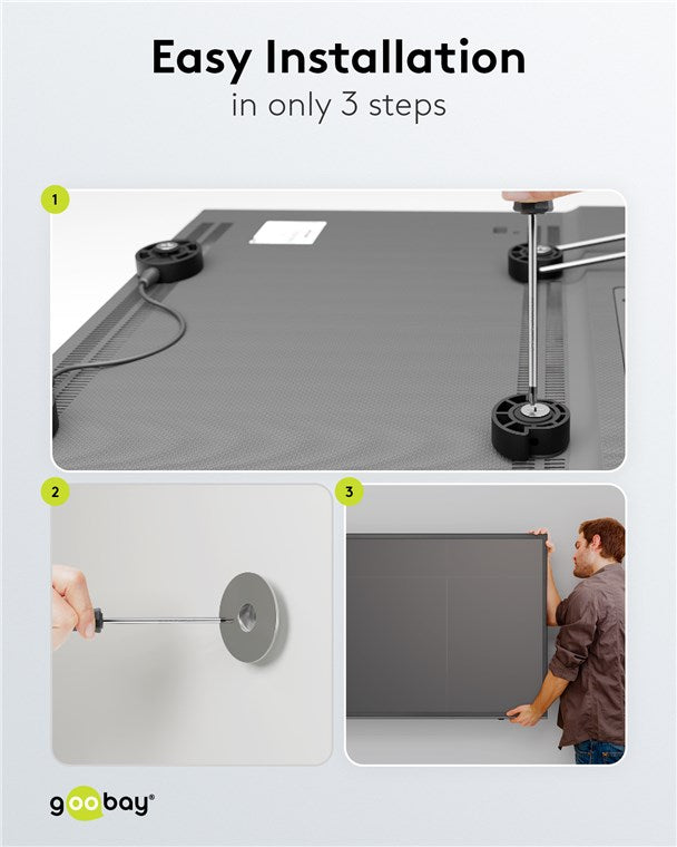 TV Muurbeugel EasyMount Universele  – Geschikt voor 37 t/m 70 inch – Zwart