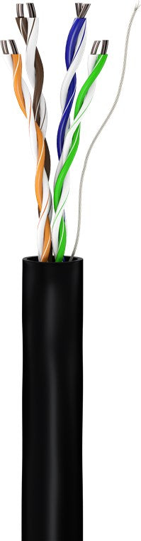 CAT 5e outdoor netwerkkabel, U/UTP, zwart