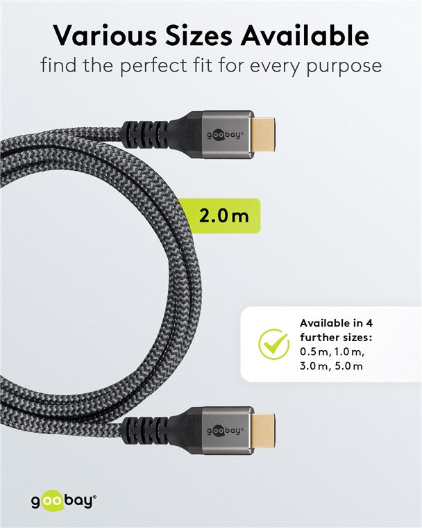 Plus Series Ultra High Speed HDMI Kabel, 2 m, 8K/60 Hz