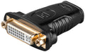 HDMI/DVI-I-adapter - HDMI-bus (Type A) > DVI-I-bus Dual-Link (24+5 pin)
