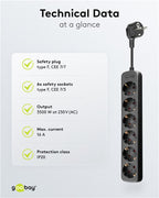 Stekkerdoos 6-voudig