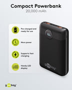 Powerbank Compact - 20.000 mAh