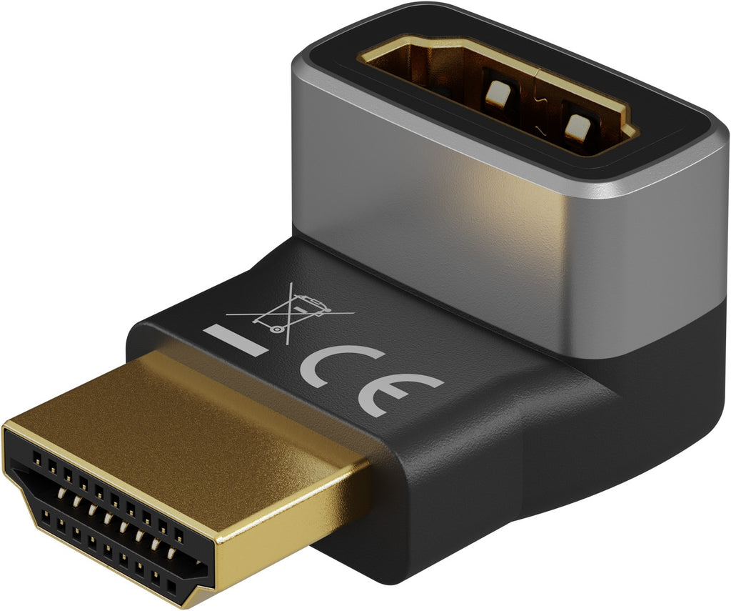 HDMI haakse 270° adapter - 8K / 60 Hz, 48 Gbit/s