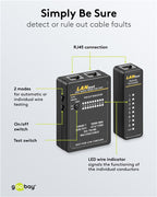 Set voor netwerkkabeltester, CAT 5, CAT 6, CAT 7 en ISDN