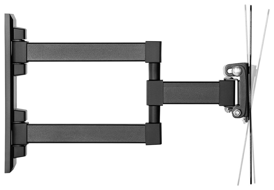 TV Muurbeugel Full Motion – Geschikt voor 23 t/m 42 inch – Zwart (S)