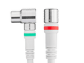Coax aansluitkabel - IEC female haaks ↔ F-male recht, 1,5 meter - Technetix