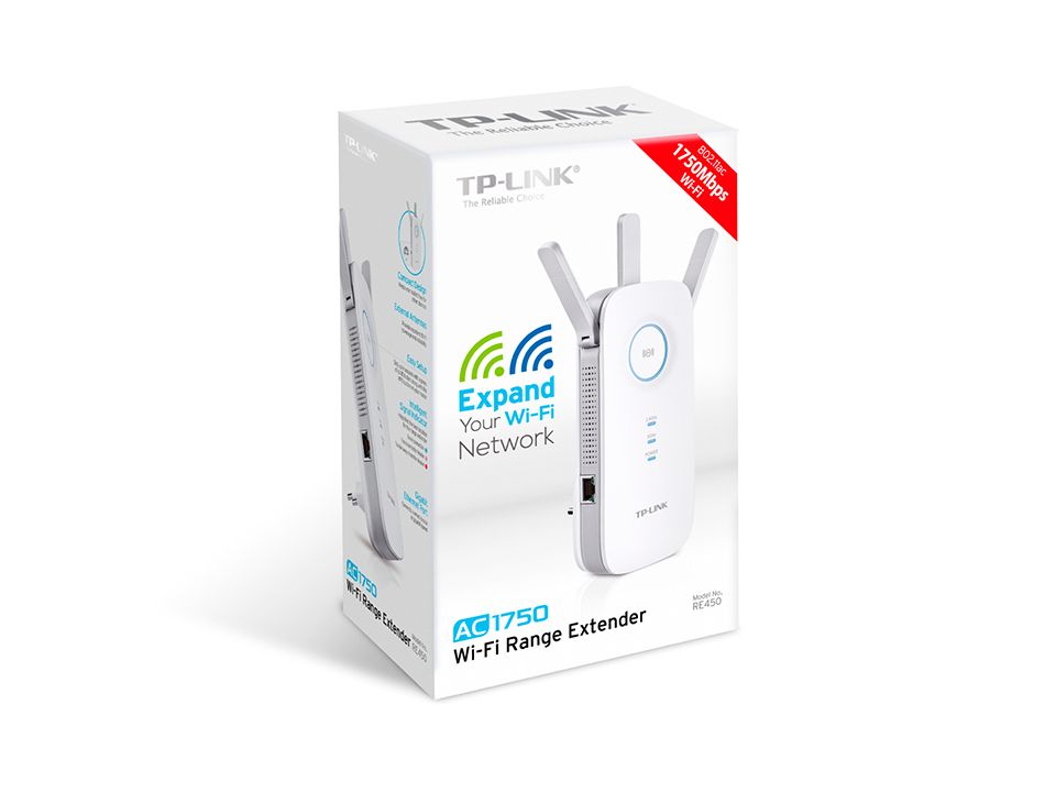 TP-Link RE450 - Mesh Wi-Fi Extender - AC1750