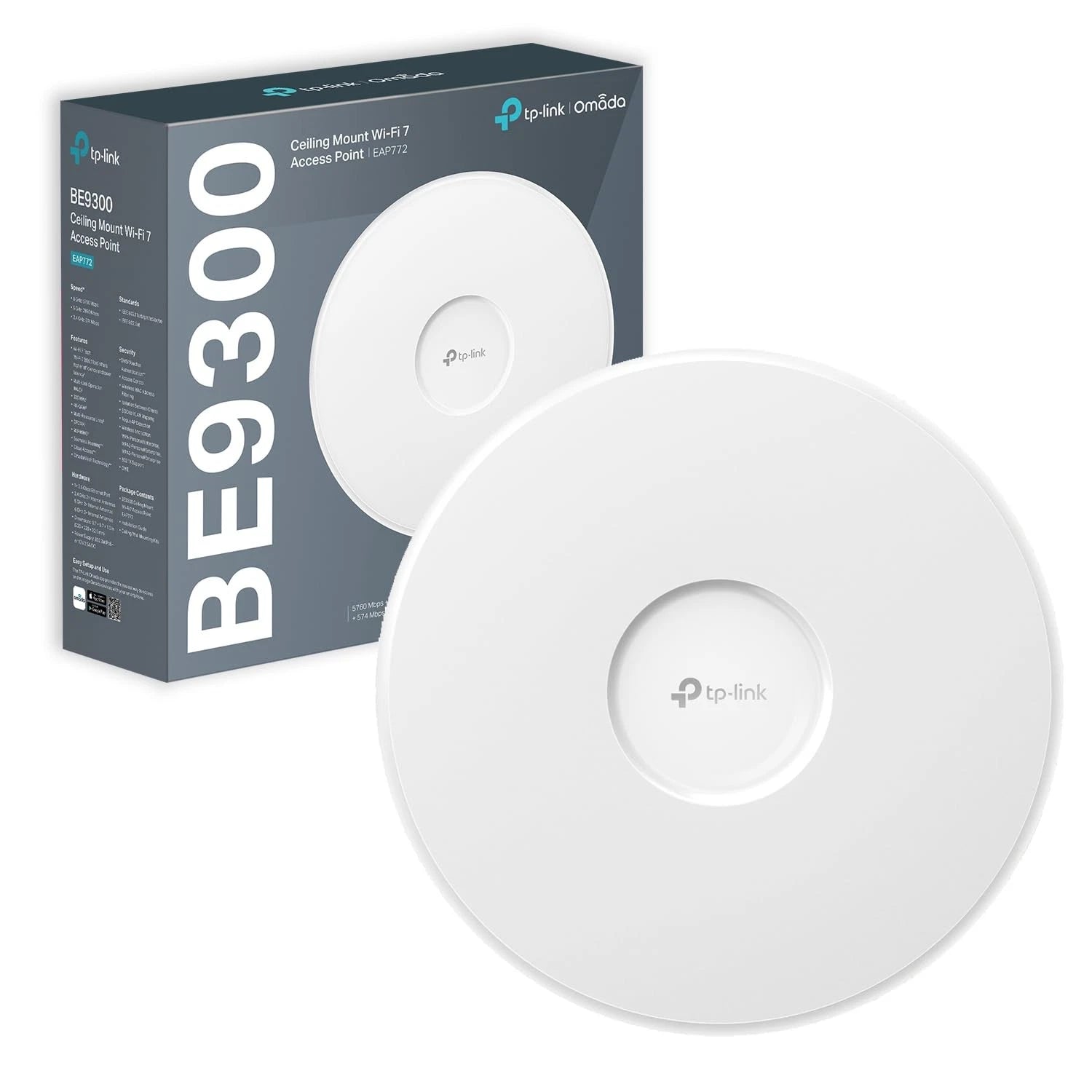 TP-Link Omada EAP772 - access point - Wi-Fi 7 - BE9300 - tri-band - PoE