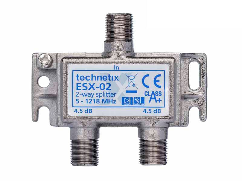 Tweevoudige verdeler 5-1218 MHz (ESX-02) - Technetix